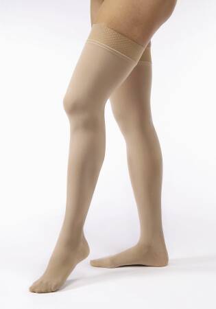 BSN Medical Compression Stocking JOBST® Opaque Knee High Large Natural Closed Toe - Pair - 115272-PR