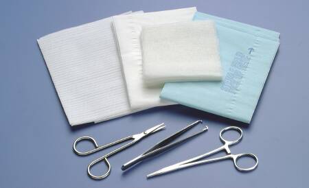 Busse Hospital Disposables Laceration Tray Without Instruments Sterile - Case of 20 - 750-CS