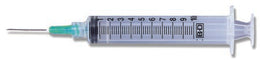 BD Standard Hypodermic Syringe with Needle PrecisionGlide™ 10 mL 1-1/2 Inch 20 Gauge NonSafety Regular Wall - Case of 400 - 309645-CS
