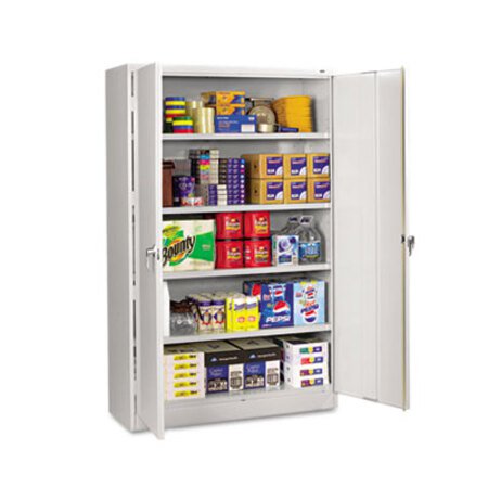 Tennsco Assembled Jumbo Steel Storage Cabinet, 48w x 18d x 78h, Light Gray - Each - TNN-J1878SULGY-EA