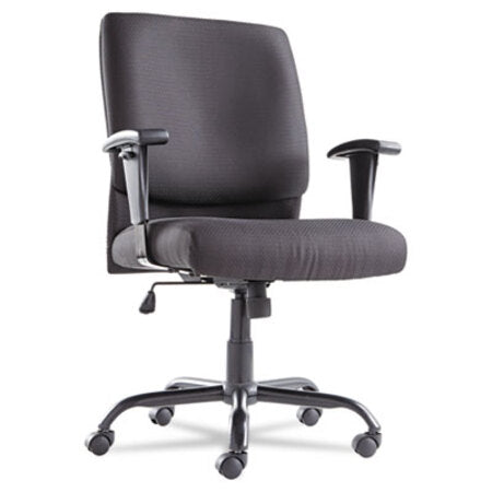 OIF Big/Tall Swivel/Tilt Mid-Back Chair, Supports Up to 450 lb, 19.29" to 23.22" Seat Height, Black - Each - OIF-BT4510-EA
