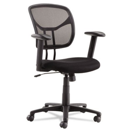 OIF Swivel/Tilt Mesh Task Chair with Adjustable Arms, Supports Up to 250 lb, 17.72" to 22.24" Seat Height, Black - Each - OIF-MT4818-EA
