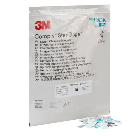 3M Attest™ Sterilization Chemical Integrator Strip Steam 2 Inch - Case of 2 - 1243A-CS