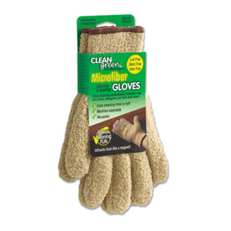 Master Caster® CleanGreen Microfiber Dusting Gloves, 5" x 10, Pair - Pair - MAS-18040-PR