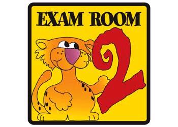 Clinton Industries Door Sign Room Sign Clinton™ Exam Room 2 - Each - EX 2-EA