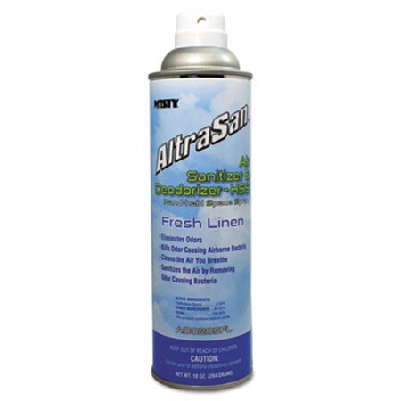 Misty® AltraSan Air Sanitizer and Deodorizer, Fresh Linen, 10 oz Aerosol Spray - Each - AMR-1037236EA-EA