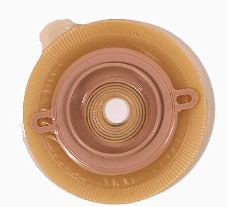 Coloplast Ostomy Barrier Assura® Precut, Standard Wear Pectin Based Adhesive 60 mm Flange Blue Code System Synthetic Resin 1-5/8 Inch Opening - Box of 5 - 12709-BX
