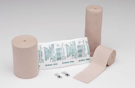 Hartmann Elastic Bandage Contex® LF 6 Inch X 5 Yard Clip Detached Closure Tan NonSterile Standard Compression - Case of 60 - 54600000-CS