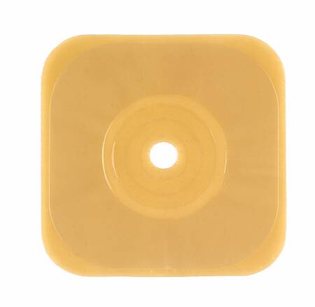 ConvaTec Ostomy Barrier Esteem synergy® Trim to Fit, Standard Wear Stomahesive® Without Tape Small Flange Esteem Synergy™ System Hydrocolloid Up to 1-3/8 Inch Opening 4 X 4 Inch - Box of 10 - 405467-BX