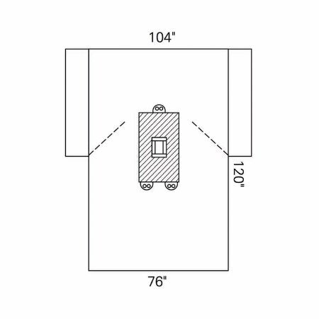 O&M Halyard Inc Abdominal Drape Laparotomy Drape 104 W X 76 W X 120 L Inch Sterile - Case of 15 - 89221-CS