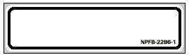 Precision Dynamics Blank Label Pro-File Chart Tab White Paper 1-3/8 X 5-3/8 Inch - Roll of 1 - NPFB-2286-1-RL
