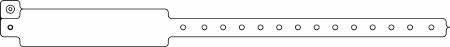 Precision Dynamics Identification Wristband Speedi-Band® Write On Band Permanent Snap Without Legend - Box of 500 - 440-11-PDM-BX