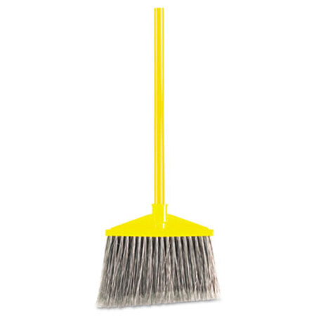 Rubbermaid® Commercial 7920014588208, Angled Large Broom, 46.78" Handle, Gray/Yellow - Each - RCP-637500GY-EA