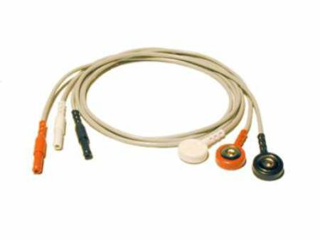 Mindray USA ECG Lead Wires 3 Saftey Cable Lead, Color Coded Connectors, 18 Inch, Set of Three 2000 Series, 3000, 870 / 871, Passport 3 Leads - Pack of 1 - 0012-00-0622-01-PK