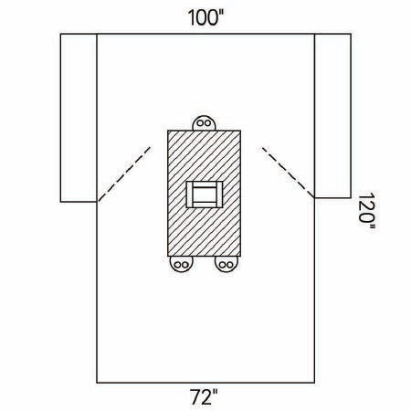 O&M Halyard Inc Abdominal Drape Transverse Laparotomy Drape 100 W X 72 W X 120 L Inch Sterile - Each - 89281-EA