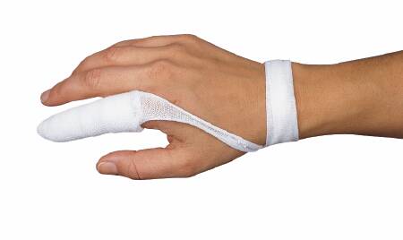 DeRoyal Tubular Retainer Dressing with Applicator 5/8 Inch X 25 Yard Small White Small Finger / Toe NonSterile - Roll of 1 - FD1-RL