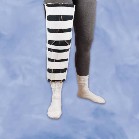 DeRoyal Knee Immobilizer DeRoyal® One Size Fits Most 12 Inch Length Left or Right Knee - Each - 7091-03-EA