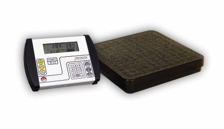 Detecto Scale Floor Scale Detecto® Digital Display 400 lbs. Capacity Black Battery Operated - Each - DR400-750-EA