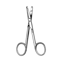 Sklar Suture Scissors Sklar® Spencer 3-1/2 Inch Length OR Grade Stainless Steel NonSterile Finger Ring Handle Straight Blunt Tip / Blunt Tip - Each - 22-2835-EA