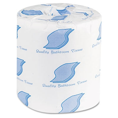 GEN Bath Tissue, Septic Safe, 2-Ply, White, 500 Sheets/Roll, 96 Rolls/Carton - CT/96 - GEN-500-CT