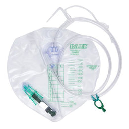 Bard Urinary Drain Bag Bard® Anti-Reflux Valve Sterile 2000 mL Vinyl - Case of 20 - 154002-CS
