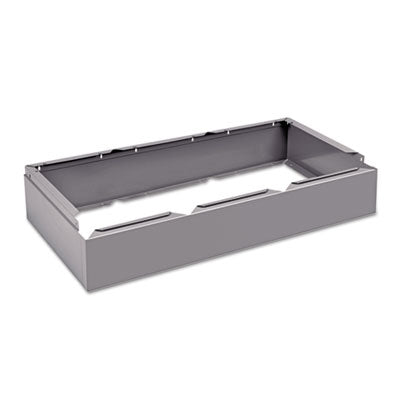 Tennsco Three Wide Closed Locker Base, 36w x 18d x 6h, Medium Gray - Each - TNN-CLB3618MG-EA
