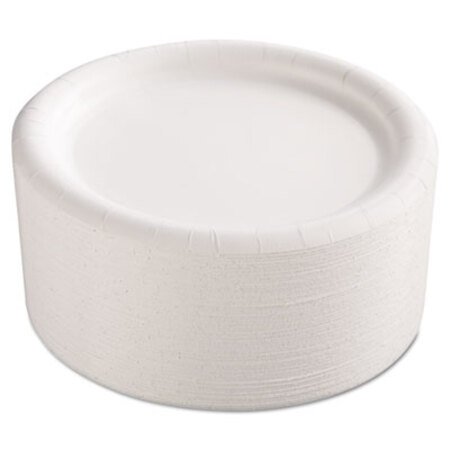 AJM Packaging Corporation Premium Coated Paper Plates, 9" dia, White, 125/Pack, 4 Packs/Carton - CT/1 - AJM-CP9AJCWWH14-CT