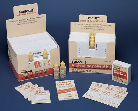 Propper Manufacturing Cancer Screening Test Kit Seracult® Colorectal Cancer Screening Fecal Occult Blood Test (FOBT) Stool Sample 100 Tests CLIA Waived - Case of 2 - 37200300-CS