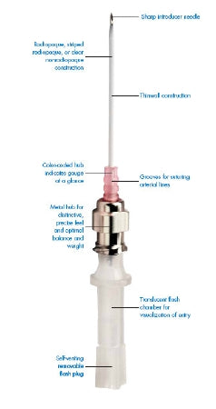 Smiths Medical ASD, Inc. Peripheral IV Catheter Cathlon® 20 Gauge 1.25 Inch Without Safety - Case of 200 - 442611-CS