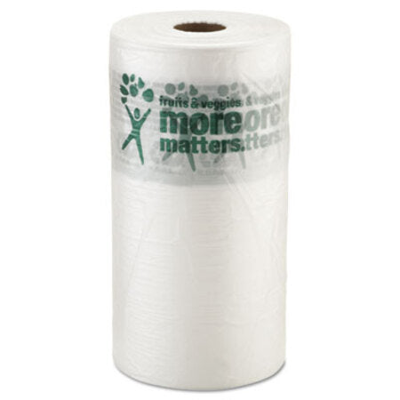 Inteplast Group Produce Bags, 9 microns, 10" x 15", Clear, 1,400 Bags/Roll, 4 Rolls/Carton - CT/1 - IBS-PHMORE15NS-CT