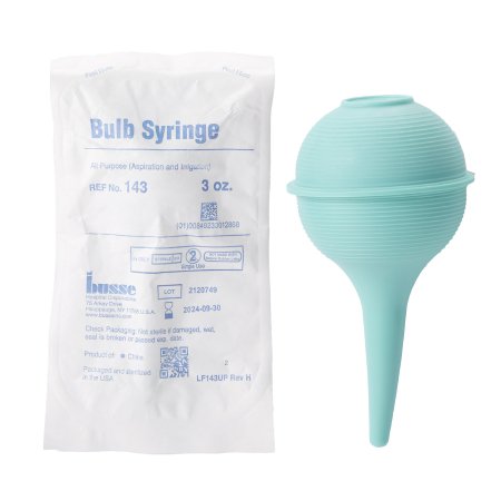 Busse Hospital Disposables Ear / Ulcer Bulb Syringe PVC Pouch Sterile Disposable 3 oz. - Each - 143-EA