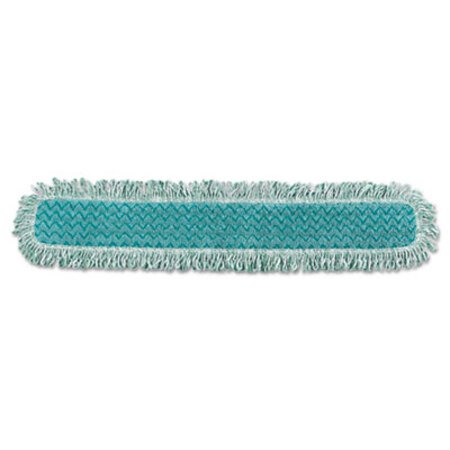 Rubbermaid® Commercial HYGEN™ HYGEN Dry Dusting Mop Heads with Fringe, 36", Microfiber, Green - CT/1 - RCP-Q438-CT