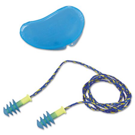 Howard Leight® by Honeywell FUS30 HP Fusion Multiple-Use Earplugs, Reg, 27NRR, Corded, BE/WE, 100 Pairs - Box of 1 - HOW-FUS30HP-BX