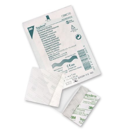 3M Transparent Film Dressing 3M™ Tegaderm™ 2-3/8 X 2-3/4 Inch Frame Style Delivery Rectangle Sterile - Box of 100 - 1620-BX