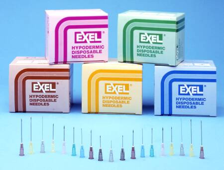AirTite Products Hypodermic Needle EXELInt® 1-1/2 Inch Length 20 Gauge Regular Wall Without Safety - Box of 100 - 26418-BX