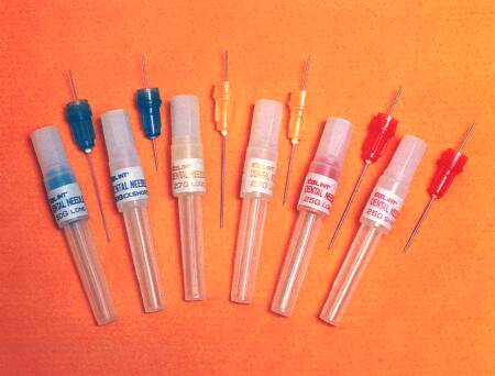 AirTite Products Dental Needle Superject™ Red Dot 32 mm Long Type 27 Gauge - Case of 1000 - 26557-CS