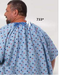 Fashion Seal Uniforms Patient Exam Gown Magna One Size Fits Most Diamonds-in-the-Rough Print Reusable - Each - 733-NS-EA