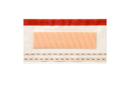 Ferris Manufacturing Foam Dressing PolyMem® Surgical Max 3-1/2 X 11-3/4 Inch With Border Film Backing Adhesive Rectangle Sterile - Case of 12 - 3412-CS