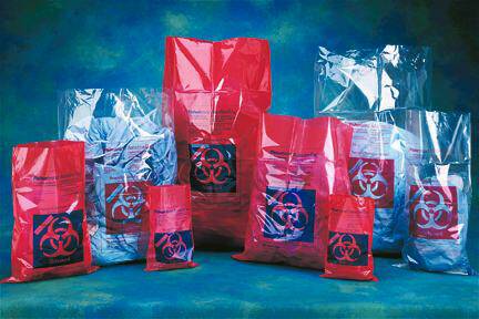 Fisher Scientific Biohazard Waste Bag Fisherbrand™ Red Bag Polypropylene 8 X 12 Inch - Pack of 200 - 01828A-PK