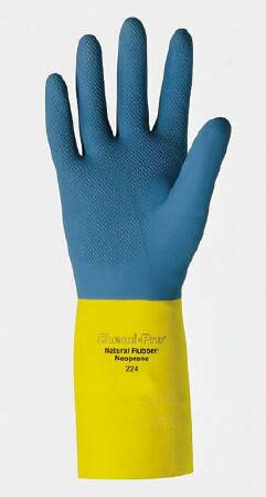 Fisher Scientific Utility Glove Pro™ Gloves Size 9 Flock Lined Blue 13 Inch Straight Cuff NonSterile - Pack of 12 - 19014486-PK