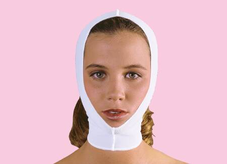 Frank Stubbs Facial Support Wrap Medium Soft-Flex Spandex White - Each - F020084-EA