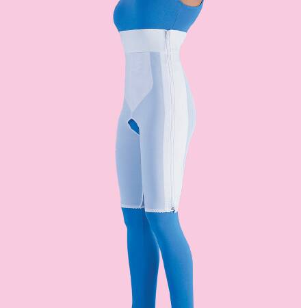 Frank Stubbs Compression Girdle Above the Knee / High Waist White Medium - Each - F020224-EA