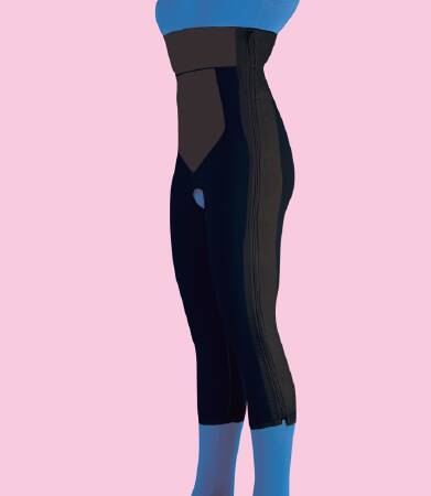 Frank Stubbs Compression Garment Below the Knee / High Waist Black X-Large - Each - F020256-EA