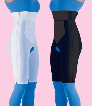 Frank Stubbs Compression Girdle Above the Knee / High Waist Black Large - Each - F020615-EA