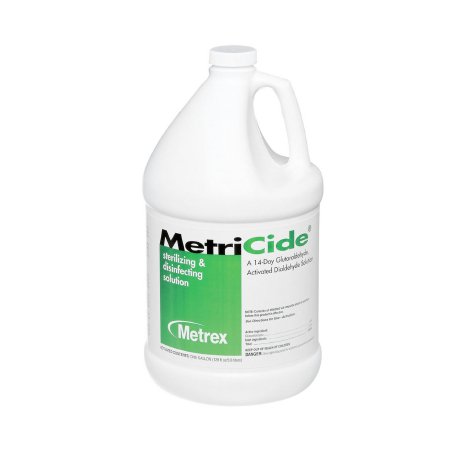 Metrex Research Glutaraldehyde High-Level Disinfectant MetriCide™ Activation Required Liquid 1 gal. Jug Max 14 Day Reuse - Case of 4 - 10-1400-CS
