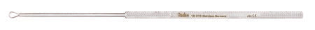 Integra Lifesciences Ear Curette Miltex® Billeau 6-1/2 Inch Length Round Knurled Handle Size 2 Tip Flexible Oval Loop Tip - Each - 19-316-EA