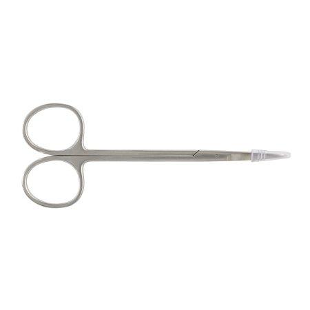 Integra Lifesciences Iris Scissors Miltex® 4-1/2 Inch Length OR Grade German Stainless Steel NonSterile Finger Ring Handle Curved Blade Sharp Tip / Sharp Tip - Each - 5-306-EA