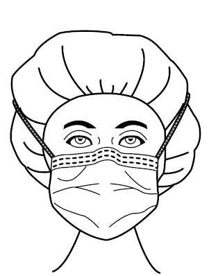 Aspen Surgical Products Surgical Mask Fog Shield® Anti-fog Foam Pleated Tie Closure One Size Fits Most Green NonSterile Not Rated Adult - Box of 25 - 65-3320-BX
