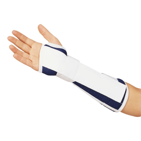 DeRoyal Wrist / Forearm Brace Canvas / Foam Left Hand Blue Pediatric Size - Each - 1060025-EA