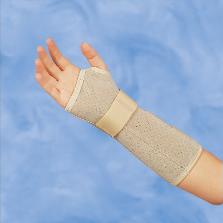 DeRoyal Wrist / Forearm Brace DeRoyal® Suede Leatherette Right Hand Brown X-Large - Each - 5002-05-EA